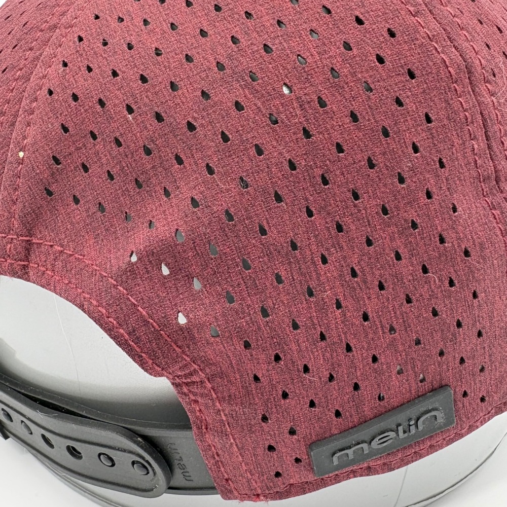Melin A Game Hydro Snapback 58 CM Hat Men Maroon Heathered Performance Golf - Picture 5 of 10